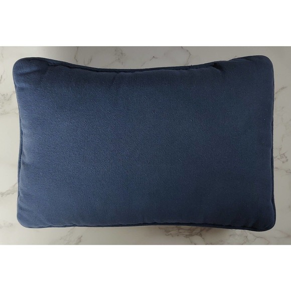 Vtg Tapestry Throw Pillow Snowman There Snow Place Like Home 12" x 7.5" A14 - Picture 2 of 2